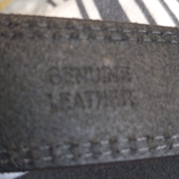 Talbots Dark  Brown 1"1/8" Width Silver Buckle Size S/M - Picture 5 of 6